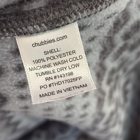 Chubbies The Bear Hug Fleece Pullover Medium - Picture 7 of 7